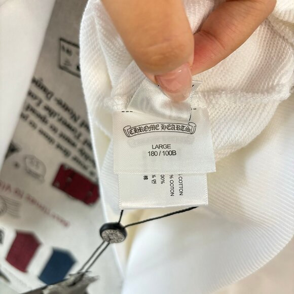 Chrome Hearts Cemetery Multi Color Cross Crewneck White - Picture 8 of 8